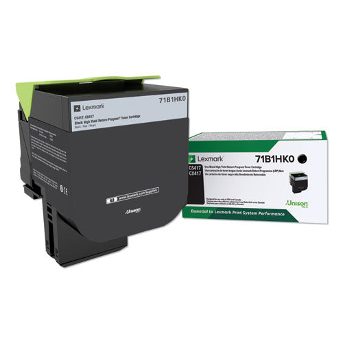 Image of Lexmark 71b1hk0 Unison High-Yield Toner, 6,000 Page-Yield, Black