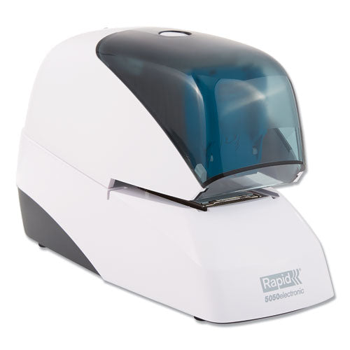 Image of Rapid® 5050e Professional Electric Stapler, 60-Sheet Capacity, White