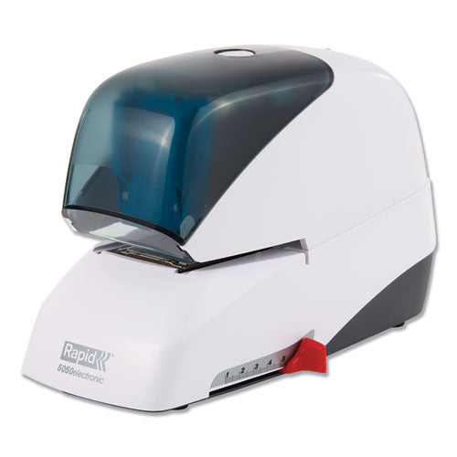 Image of Rapid® 5050e Professional Electric Stapler, 60-Sheet Capacity, White