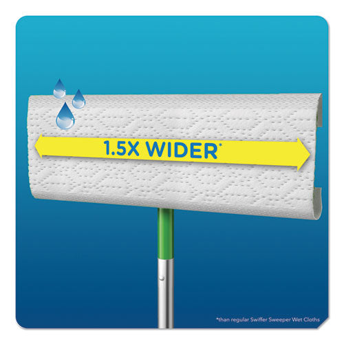 Image of Swiffer® Max/XL Wet Refill Cloths, 16.5 x 9, White, 12/Tub, 6 Tubs/Carton