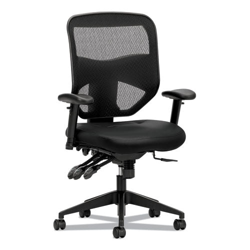 Image of HON® Prominent Mesh High-Back Task Chair, Supports Up To 250 Lb, 17" To 21" Seat Height, Black