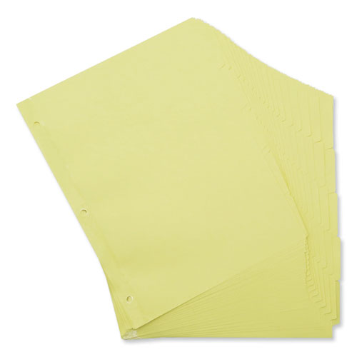 Image of Universal® Self-Tab Index Dividers, 5-Tab, 11 X 8.5, Buff, 36 Sets
