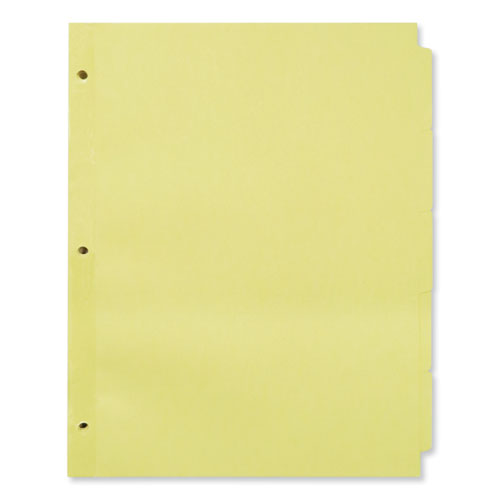 Image of Universal® Self-Tab Index Dividers, 5-Tab, 11 X 8.5, Buff, 36 Sets