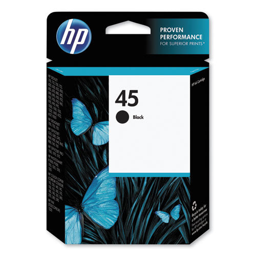 Image of HP HP 45, (51645a) Black Original Ink Cartridge