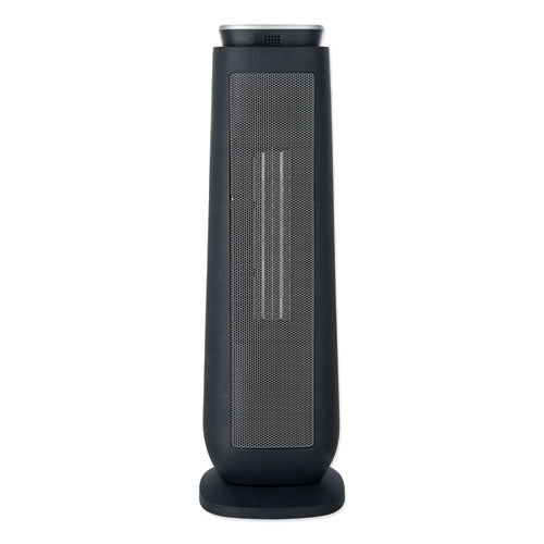 Image of Alera® Ceramic Heater Tower with Remote Control, 1,500 W, 7.17 x 7.17 x 22.95, Black