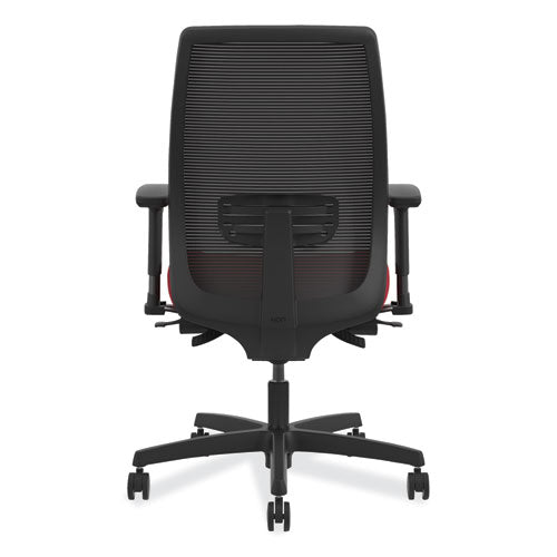Image of HON® Endorse Mesh Mid-Back Work Chair, Supports Up To 300 Lb, 17.5" To 21.75" Seat Height, Black