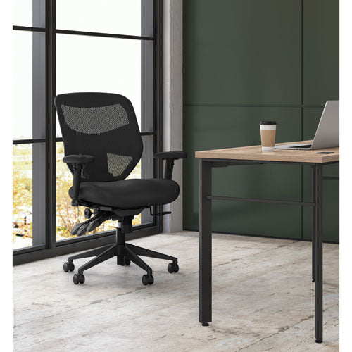 Image of HON® Vl531 Mesh High-Back Task Chair With Adjustable Arms, Supports Up To 250 Lb, 18" To 22" Seat Height, Black