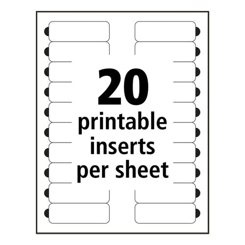 Image of Avery® The Mighty Badge Name Badge Holder Kit, Horizontal, 3 x 1, Laser, Silver, 10 Holders and 80 Inserts/Kit