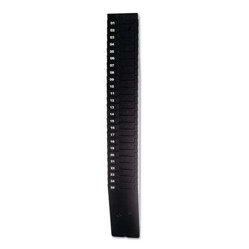 Image of Lathem® Time Time Card Rack For 9" Cards, 25 Pockets, Abs Plastic, Black