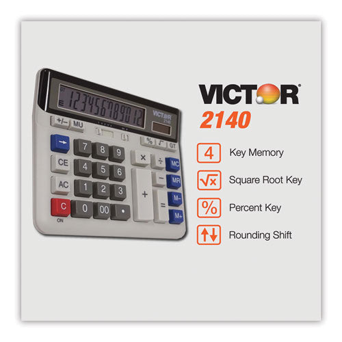 Image of Victor® 2140 Desktop Business Calculator, 12-Digit Lcd