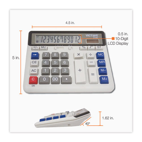 Image of Victor® 2140 Desktop Business Calculator, 12-Digit Lcd
