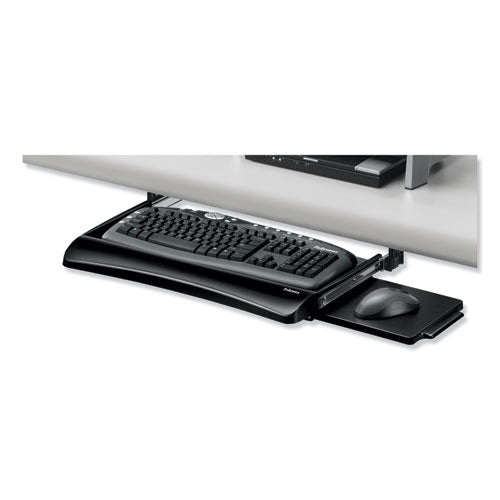 Image of Fellowes® Office Suites Underdesk Keyboard Drawer, 20.13w X 7.75d, Black