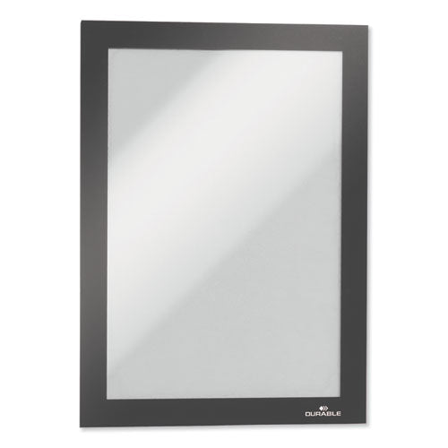 Image of Durable® Duraframe Magnetic Sign Holder, 5.5 X 8.5, Black Frame, 2/pack