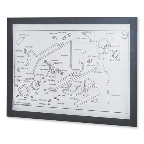 Image of Durable® Duraframe Magnetic Sign Holder, 5.5 X 8.5, Black Frame, 2/pack