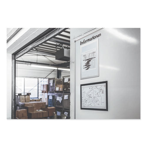 Image of Durable® Duraframe Magnetic Sign Holder, 5.5 X 8.5, Black Frame, 2/pack