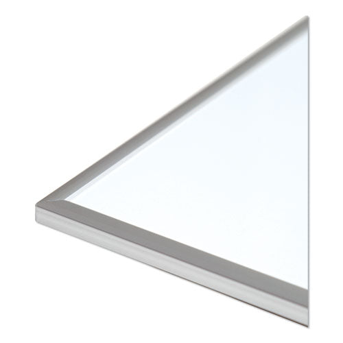 Image of U Brands Magnetic Dry Erase Board, 20" x 16", White Surface, Satin Aluminum Frame