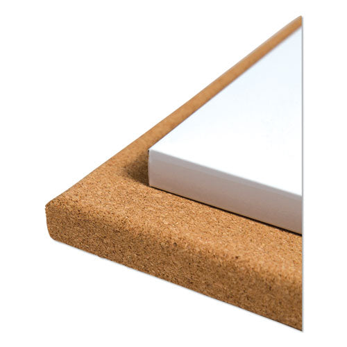 Image of U Brands Frameless Tile Board Value Pack, (1) Tan Bulletin Board, (1) White Magnetic Dry Erase Board, 14" x 14"