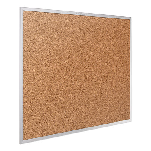 Image of Quartet® Classic Series Cork Bulletin Board, 96" x 48", Tan Surface, Anodized Aluminum Frame