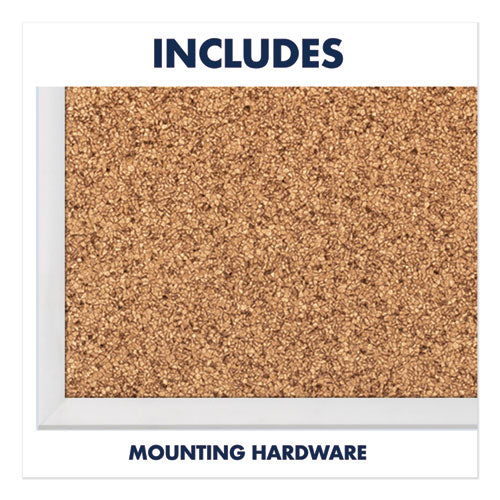 Image of Quartet® Classic Series Cork Bulletin Board, 96" x 48", Tan Surface, Anodized Aluminum Frame