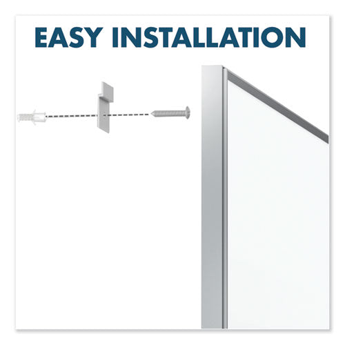 Image of Quartet® Fusion Nano-Clean Magnetic Whiteboard, 48" x 36", White Surface, Satin Aluminum Frame
