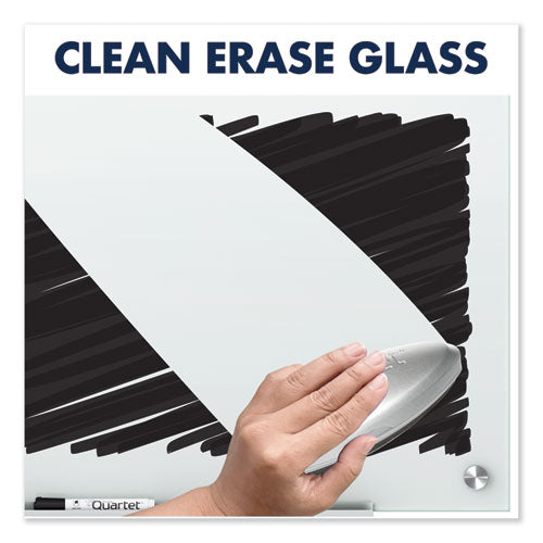 Image of Quartet® Infinity Magnetic Glass Marker Board, 72" x 48", White Surface