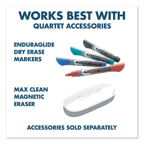 Image of Quartet® Fusion Nano-Clean Magnetic Whiteboard, 72" x 48", White Surface, Satin Aluminum Frame
