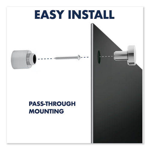 Image of Quartet® Infinity Magnetic Glass Marker Board, 36" x 24", Black Surface