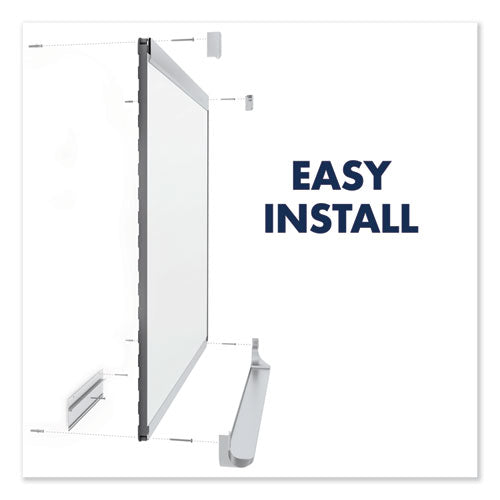 Image of Quartet® Prestige 2 DuraMax Magnetic Porcelain, 48" x 36", White Surface, Mahogany Finished Fiberboard/Plastic Frame