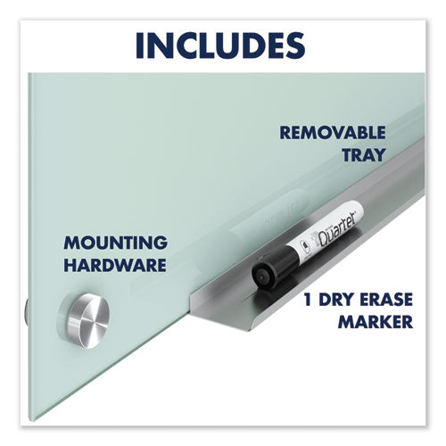 Image of Quartet® Infinity Glass Marker Board, 72" x 48", Frost Surface