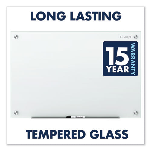 Image of Quartet® Infinity Magnetic Glass Marker Board, 48" x 36", White Surface