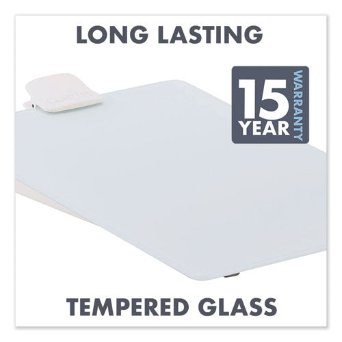 Image of Quartet® Glass Dry Erase Desktop Copy Holder, 20 Sheet Capacity, Glass/Plastic, White