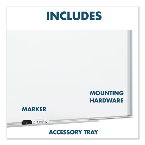 Image of Quartet® Fusion Nano-Clean Magnetic Whiteboard, 72" x 48", White Surface, Satin Aluminum Frame