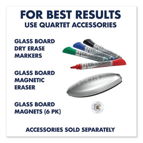 Image of Quartet® Infinity Glass Marker Board, 72" x 48", Frost Surface