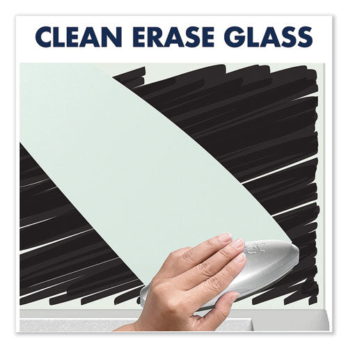 Image of Quartet® Desktop Magnetic Glass Dry-Erase Panel, 23" x 17", White Surface