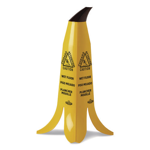 Image of Impact® Banana Wet Floor Cones, 11 X 11.15 X 23.25, Yellow/brown/black