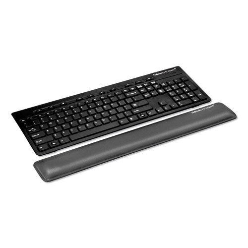 Image of Fellowes® Keyboard Wrist Support with Microban Protection, 18.37 x 2.75, Graphite