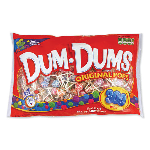 Image of Spangler® Dum-Dum-Pops, Assorted Flavors, Individually Wrapped, 300/pack