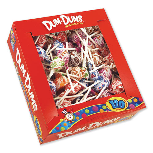 Image of Spangler® Dum-Dum-Pops, Assorted Flavors, Individually Wrapped, 120/box