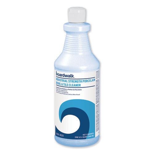Image of Boardwalk® Industrial Strength RTU Porcelain Bowl and Tile Cleaner, Floral Scent, 32 oz Bottle