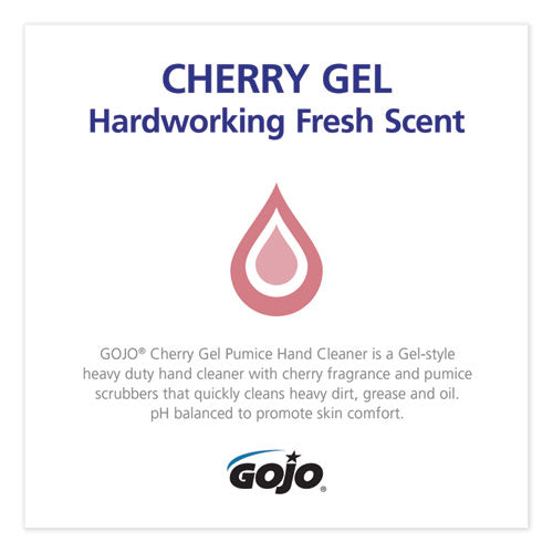 Image of GOJO® Cherry Gel Pumice Hand Cleaner, Cherry Scent, 1 Gal