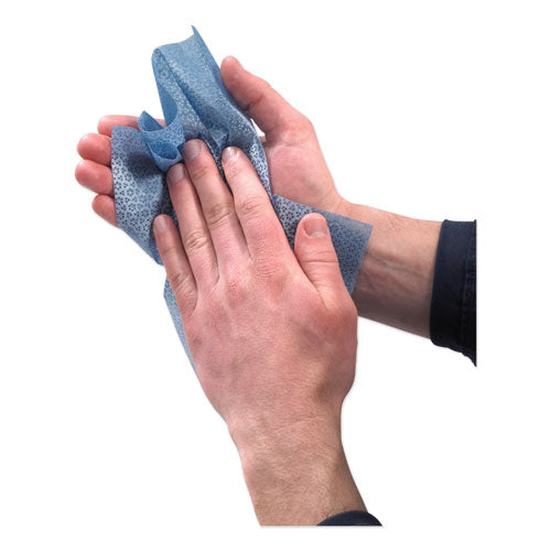 Image of GOJO® FAST TOWELS Hand Cleaning Towels, 2-Ply, 7.75 x 11, Fresh Citrus, Blue, 60/Pack, 6 Packs/Carton