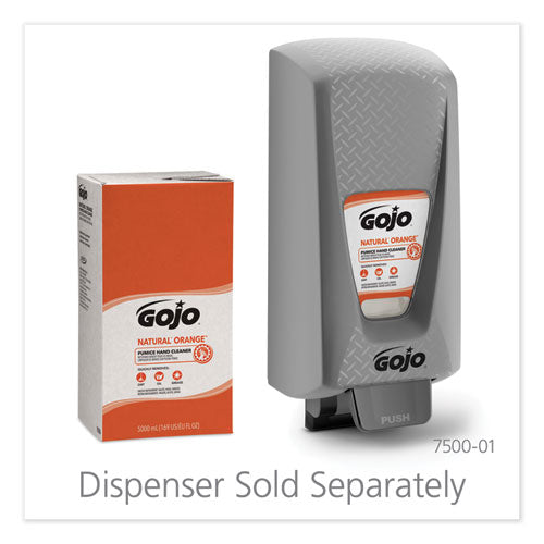 Image of GOJO® Natural Orange Pumice Hand Cleaner Refill, Citrus Scent, 5,000 Ml, 2/carton