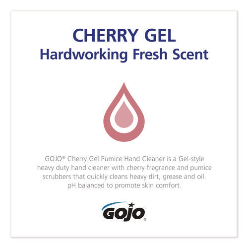 Image of GOJO® Cherry Gel Pumice Hand Cleaner, Cherry Scent, 1 gal, 2/Carton