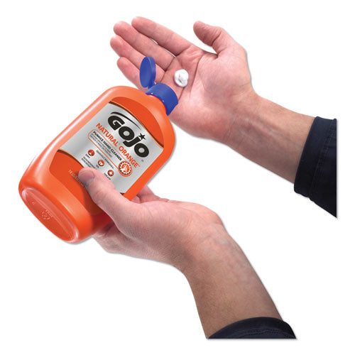 Image of GOJO® NATURAL ORANGE Pumice Hand Cleaner, Citrus Scent, 14 oz