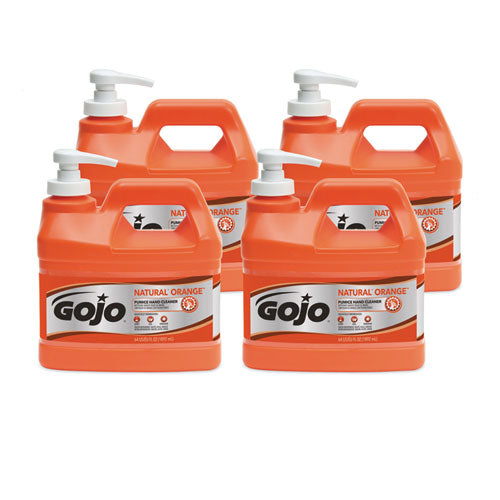 Image of GOJO® NATURAL ORANGE Pumice Hand Cleaner, Citrus Scent, 0.5 gal