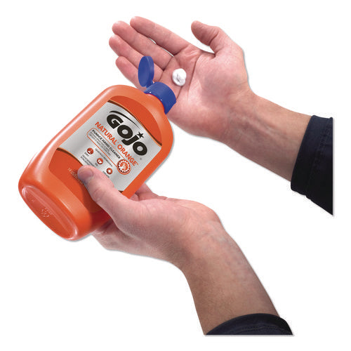 Image of GOJO® NATURAL ORANGE Pumice Hand Cleaner, Citrus Scent, 14 oz, 12/Carton