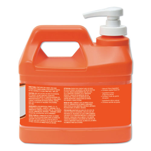Image of GOJO® NATURAL ORANGE Pumice Hand Cleaner, Citrus Scent, 0.5 gal