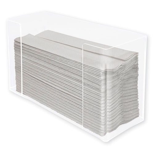 Image of Kantek Multifold Paper Towel Dispenser, 11.5 x 4.2 x 6.75, Clear
