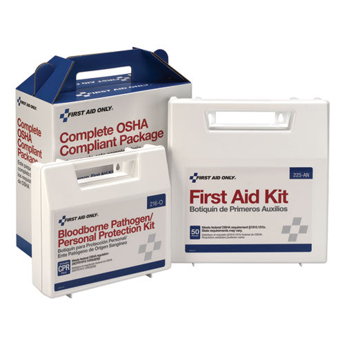 Image of First Aid Only First Aid Kit For 50 People, 229 Pieces, Ansi/osha Compliant, Plastic Case