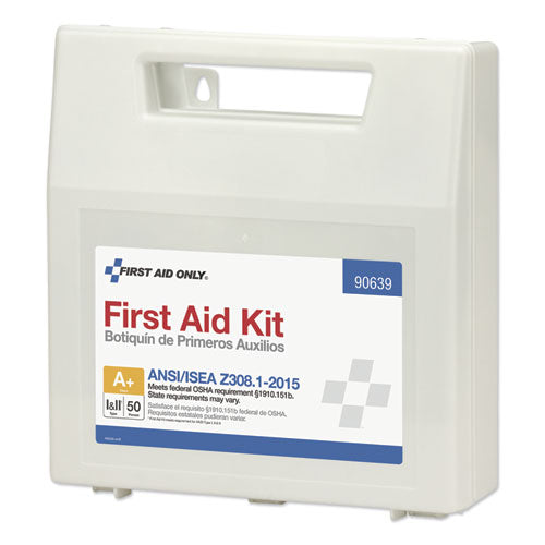 Image of First Aid Only Ansi Class A+ First Aid Kit For 50 People, 183 Pieces, Plastic Case
